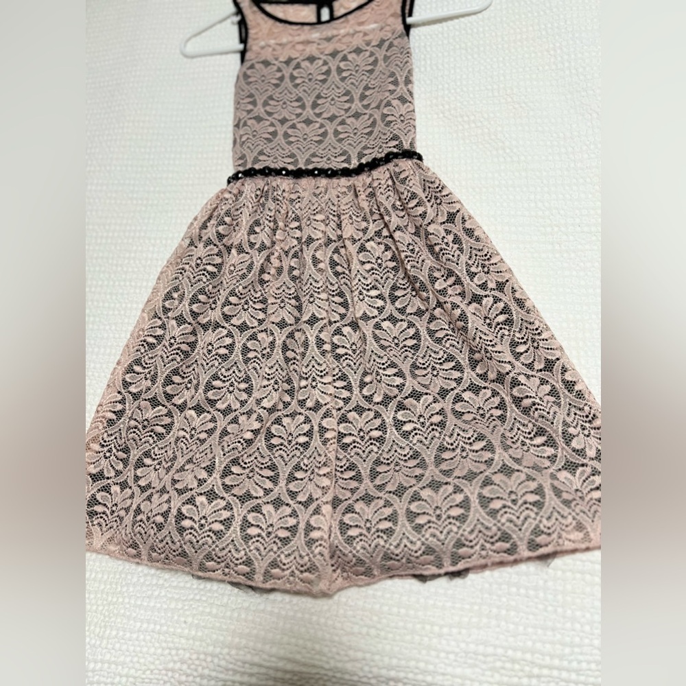Speechless Blush Pink Lace Dress - Picture 3 of 10